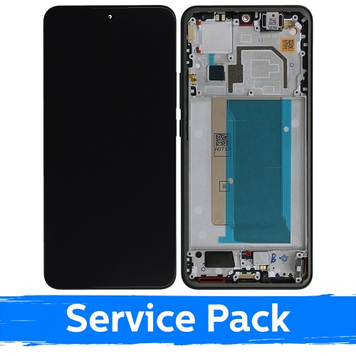 LCD-näyttö yhteensopiva Xiaomi 13T (13T Pro) kehyksellä / musta / (Service Pack)