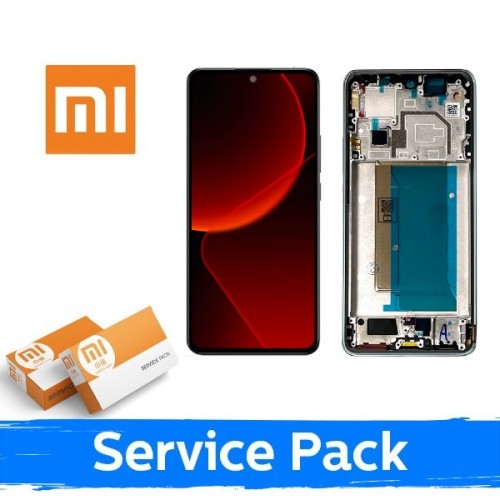 LCD-näyttö yhteensopiva Xiaomi 13T (13T Pro) kehyksellä / Meadow Green / (Service Pack)