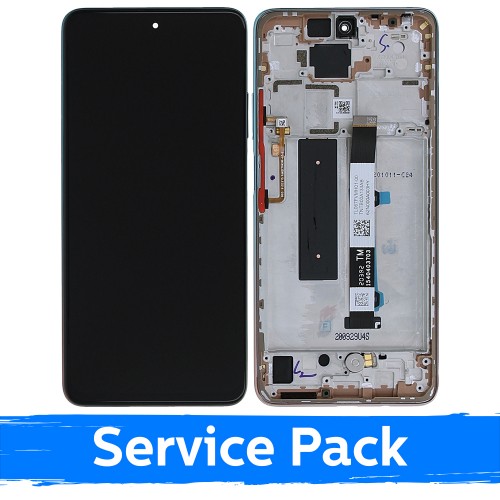 LCD-näyttö yhteensopiva Xiaomi Mi 10T Lite 5G kehyksellä / Rose Gold Beach / (Service Pack)