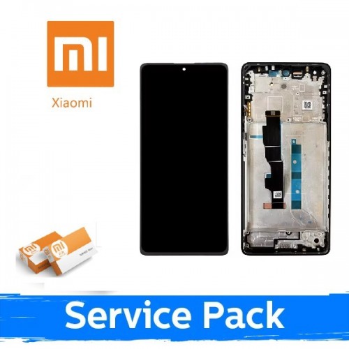 LCD Display Compatible With Xiaomi Redmi Note 13 5G With Frame / Graphite Black / (Service Pack)