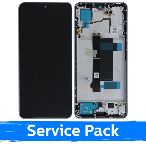 LCD Display Compatible With Xiaomi Redmi Note 13 Pro 5G / Poco X6 5G With Frame / Aurora Purple / (Service Pack)