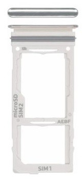SIM-kortin pidike Samsung A525/A526/A528/A725/A726 A52 4G/A52 5G/A52S 5G/A72 4G/A72 5G valkoinen alkuperäinen (service pack)