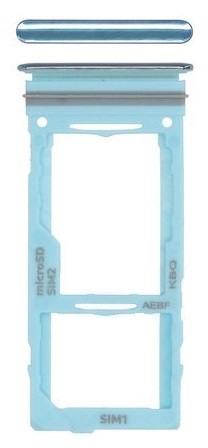 SIM-kortin pidike Samsung A525/A526/A528/A725/A726 A52 4G/A52 5G/A52S 5G/A72 4G/A72 5G sininen alkuperäinen (service pack)
