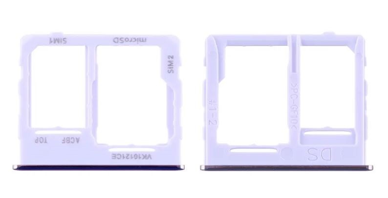 SIM-kortin pidike Samsung A326 A32 5G 2021 violetti alkuperäinen (service pack)