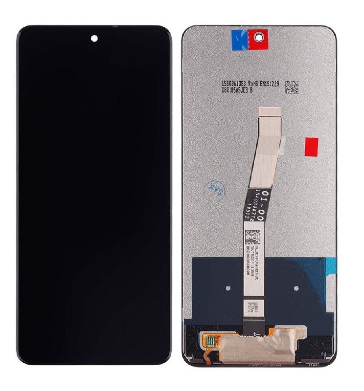 LCD-näyttö Xiaomi Redmi Note 9 Pro/Note 9S kosketusnäytöllä musta ORG