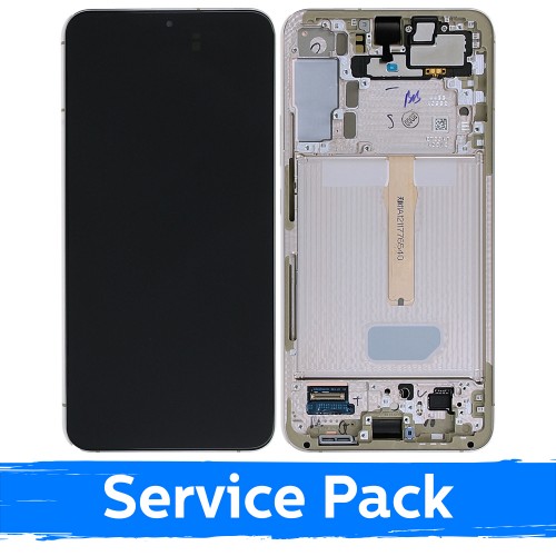 LCD Display Compatible With Samsung S906 S22 Plus With Frame / Violet / (Service Pack)