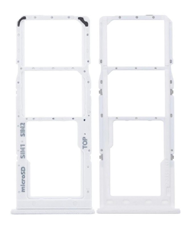 SIM card holder Samsung A125 A12/A127 A12S White original (service pack)