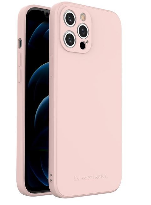 Wozinsky Color Case -silikonisuojakuori iPhone 11 Pro Max:lle, pinkki