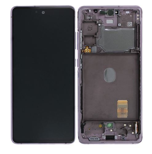 LCD screen Samsung G780/G781 S20 FE with touch screen and frame Cloud Lavender original (service pack)