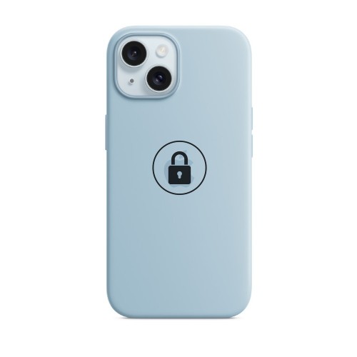Phone Case "Silicone Case v2" for iPhone 15 / Light Blue / in package