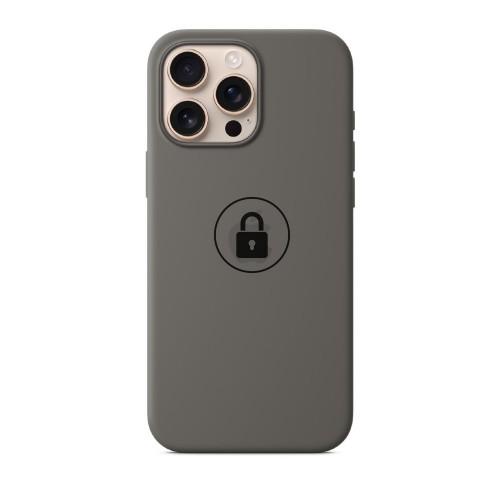 Phone Case "Silicone Case v2" for iPhone 16 Pro / Stone Gray / in package