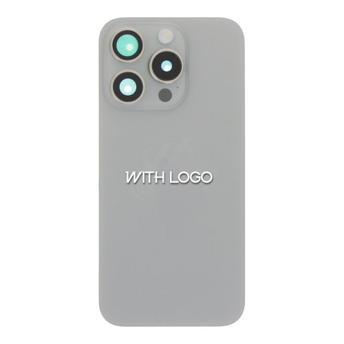 Back Cover Compatible With iPhone 15 Pro / Natural Titanium / (without NFC flex) / OEM