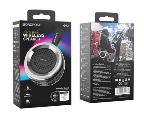 Bluetooth kannettava kaiutin BOROFONE Aurora BR2 musta