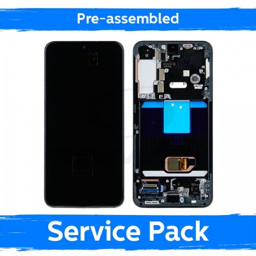LCD-näyttö yhteensopiva Samsung S901 S22 kehyksellä / Pink Gold / (Esikoottu Service Pack)