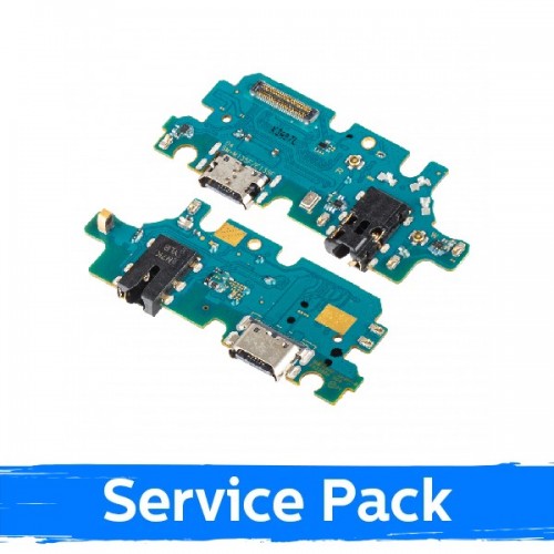 Charging Port Compatible With Samsung M135 M13 with Flex / Plata (Service Pack)