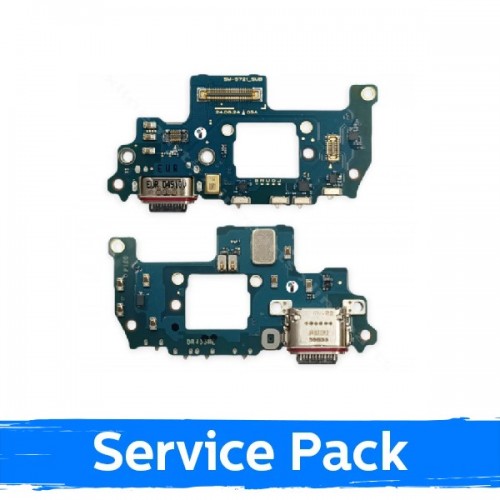 Latauspistoke yhteensopiva Samsung S721 S24 FE joustojohdolla / Plata (Service Pack)