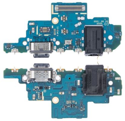 Flex Samsung A528 A52S 2021 for plugin, microphone, headphone connector (K1 version) original (service pack)