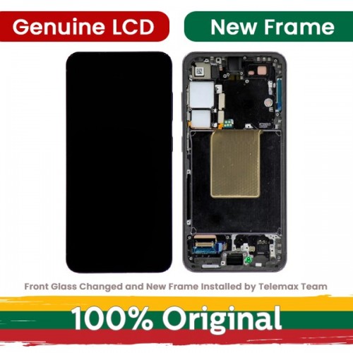 LCD Display Compatible Samsung S921 S24 with Frame / Jade Green / (Renewed: Telemax)
