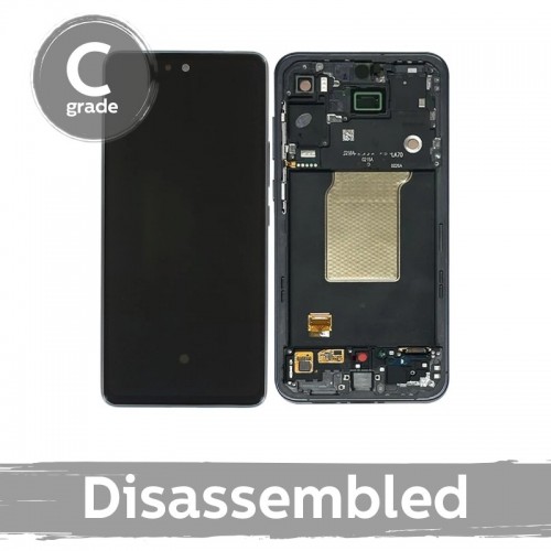LCD Display Compatible With Samsung A556 A55 5G with Frame / Navy / (8/10 Used)