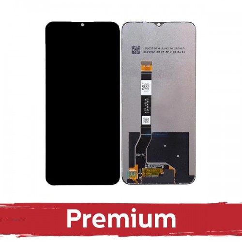 LCD-näyttö yhteensopiva Realme Narzo 50 5G / V23 4G (OPPO A97 5G) musta OEM