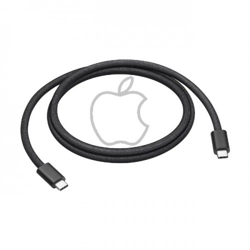 USB-kaapeli Apple Woven MQKJ3ZM/A (A2795) musta 100cm Type-C / Type-C / 100% aito /