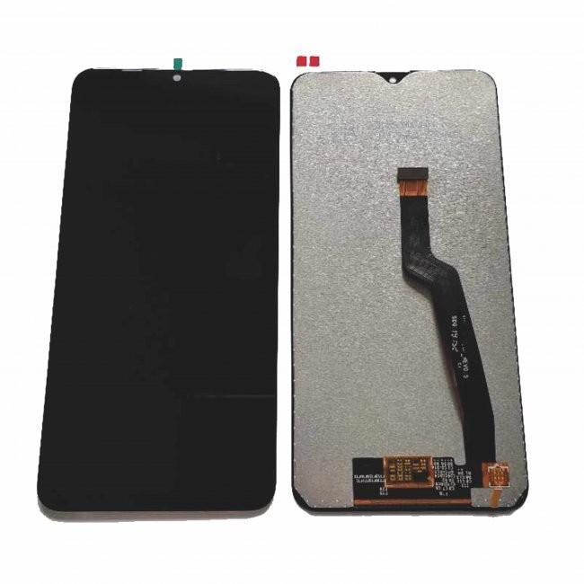 LCD-näyttö Samsung A105 A10 Dual SIM kosketusnäytöllä musta alkuperäinen