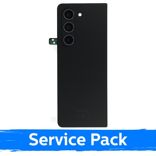 Back Cover Compatible With Samsung F946 Z Fold5 / Phantom Black / (Service Pack)