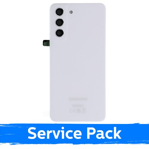 Back Cover Compatible With Samsung G990 S21 FE / White / (Service Pack)