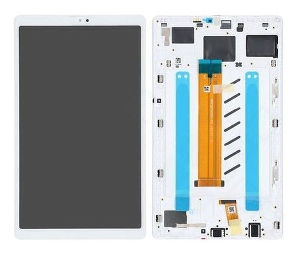 LCD-näyttö Samsung T220 Tab A7 Lite 8.7 2021 kosketusnäytöllä ja kehyksellä valkoinen alkuperäinen (service pack)