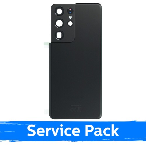Takakuori yhteensopiva Samsung G998 S21 Ultra / Phantom musta / (Service Pack)