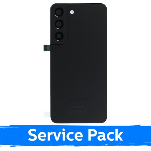 Takakansi yhteensopiva Samsung S901 S22 / Phantom Black / (Service Pack)