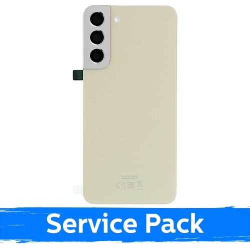 Back Cover Compatible With Samsung S906 S22 Plus / Cream / (Service Pack)