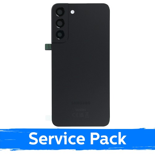Back Cover Compatible With Samsung S906 S22 Plus / Phantom Black / (Service Pack)