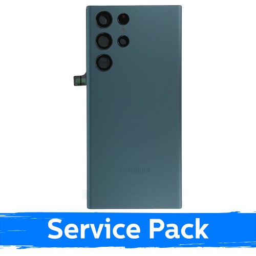 Takakuori yhteensopiva Samsung S908 S22 Ultra / vihreä / (Service Pack)