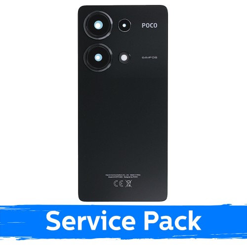 Takakansi, yhteensopiva Xiaomi Poco M6 Pro 4G / musta / (Service Pack)
