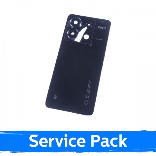 Back Cover Compatible With Xiaomi Poco X6 5G / Black / (Service Pack)