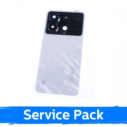 Back Cover Compatible With Xiaomi Poco X6 5G / White / (Service Pack)