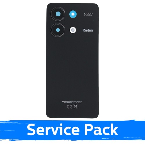 Back Cover Compatible With Xiaomi Redmi Note 13 4G / Midnight Black / (Service Pack)
