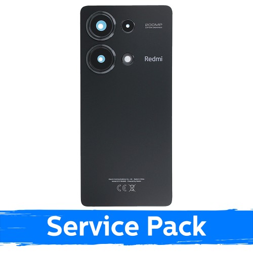 Back Cover Compatible With Xiaomi Redmi Note 13 Pro 4G / Midnight Black / (Service Pack)