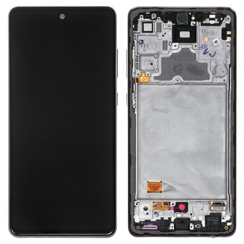 LCD-näyttö Samsung A725/A726 A72 4G/5G kosketusnäytöllä ja kehyksellä musta alkuperäinen (service pack)