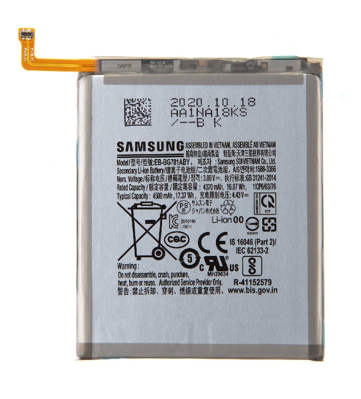 Alkuperäinen akku Samsung A525/A526/A528/G780/G781 A52 4G/A52 5G/A52s/S20 FE/S20 FE 5G 4500mAh EB-BG781ABY