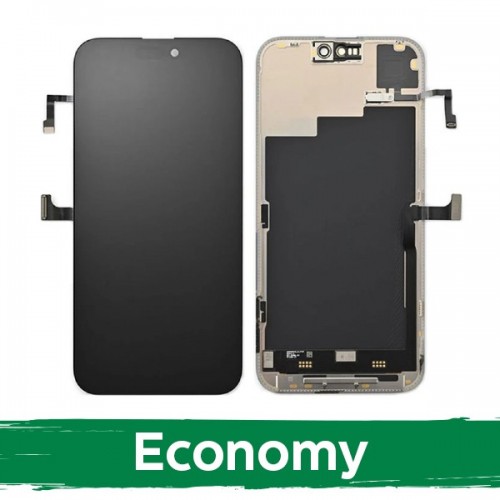 LCD-näyttö yhteensopiva iPhone 15 Pro Max musta (INCELL / Economy)
