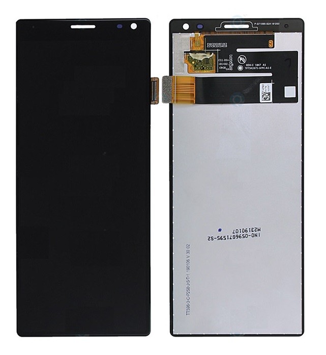 LCD-näyttö Sony Xperia 10/Xperia XA3 kosketusnäytöllä musta alkuperäinen (käytetty Grade A)
