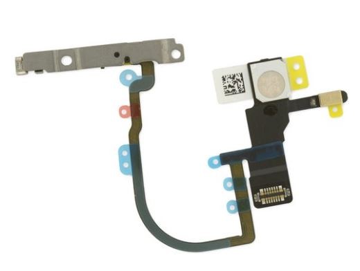 Flex iPhone XS/XS Max virtapainikkeen taskulampulla ja mikrofonilla HQ