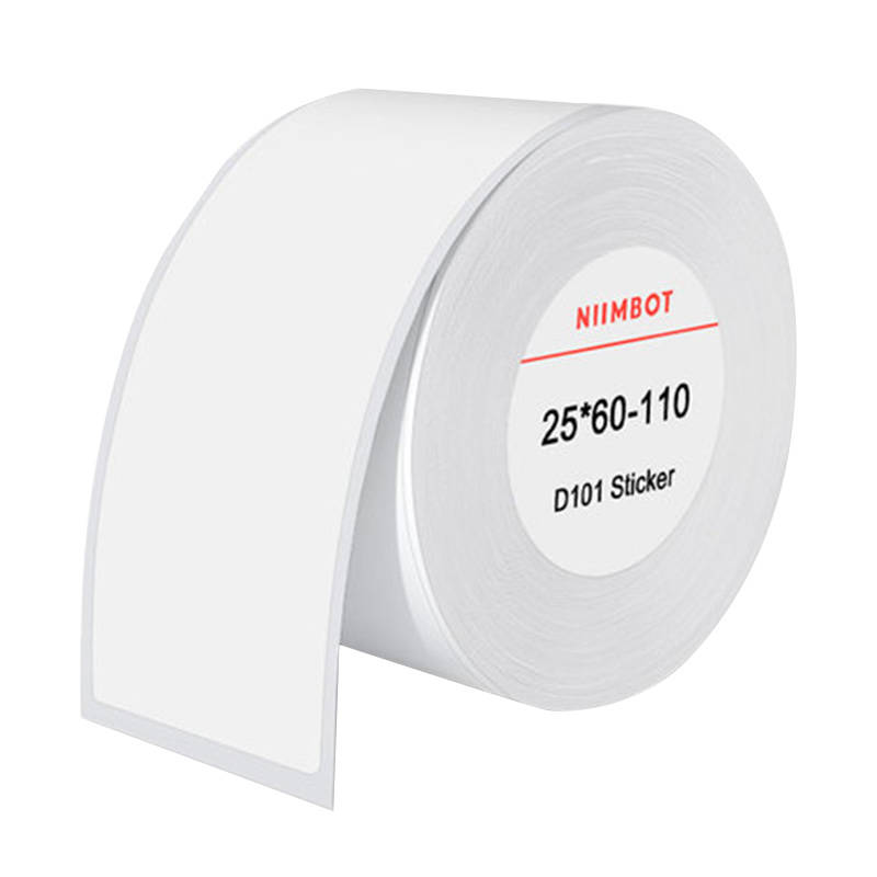 Termaaliset etikettitarrat Niimbot 25x60 mm, 110 kpl (valkoinen)