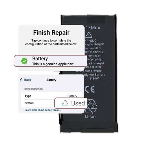 Battery Compatible With iPhone 13 Mini / Self-Diagnosable / Settings: Used /