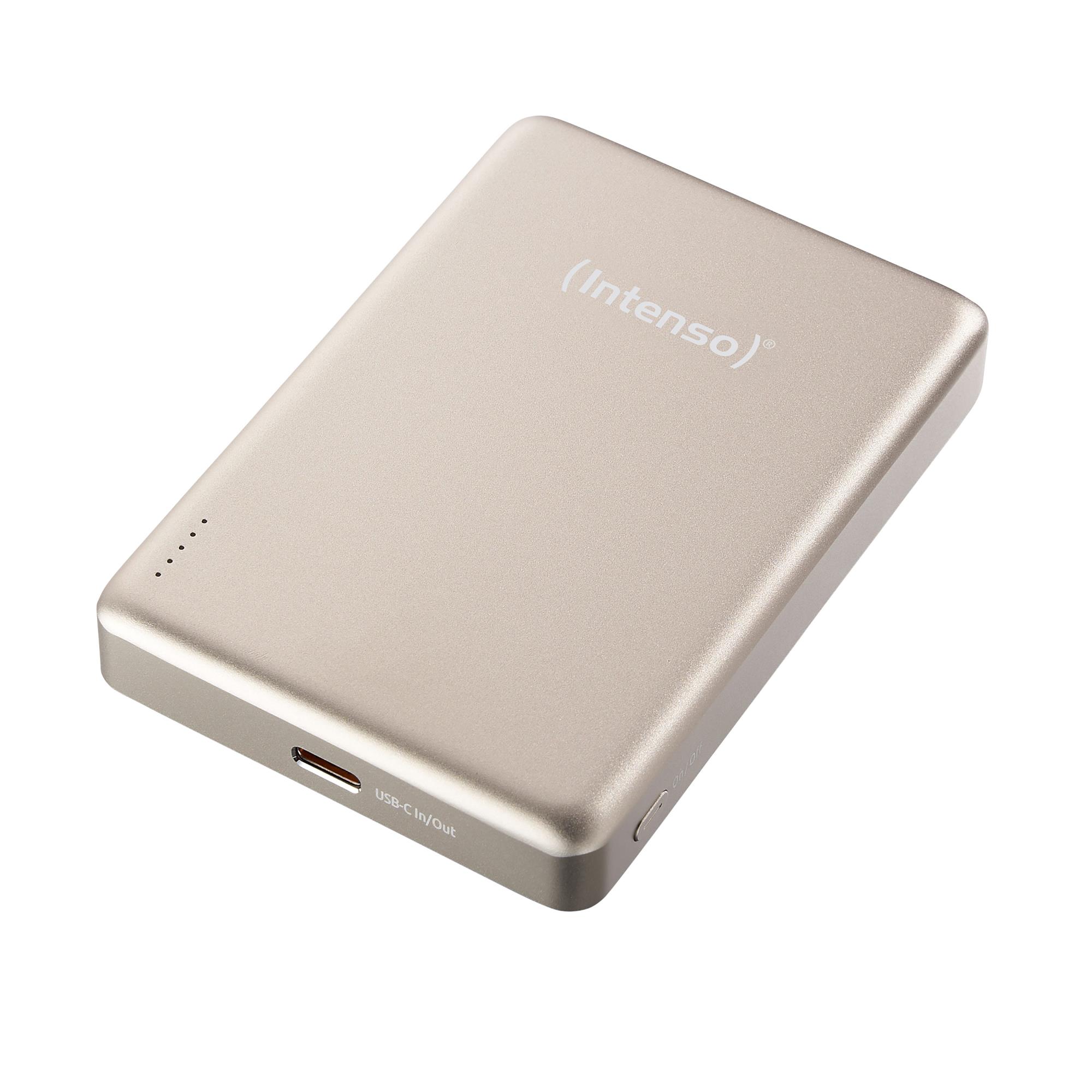 Intenso 10000mAh magneettinen USB-varavirtalähde Champagne 7344031