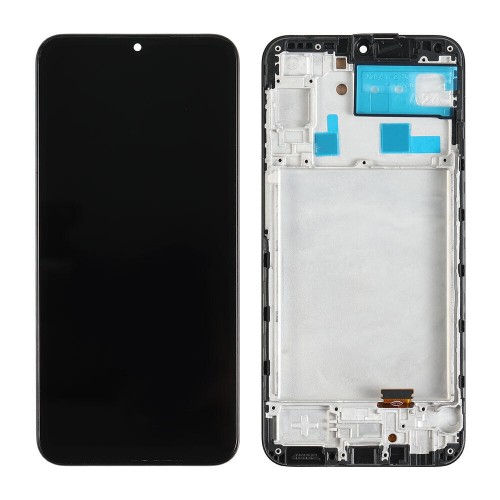 LCD Display Compatible With Samsung A245 A24 4G Black with Frame HQ