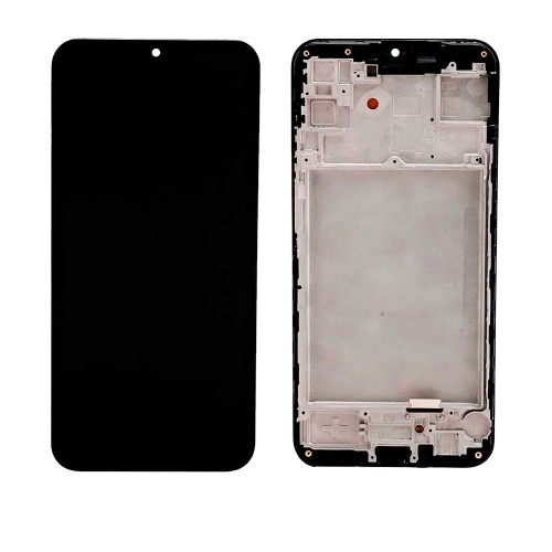 LCD-näyttö Samsung A155 A15 4G / A156 A15 5G musta kehyksellä HQ