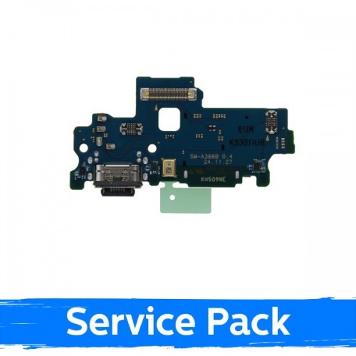 Latauspistoke Samsung A366 A36 5G Flex-kaapelilla / Plata Service Pack
